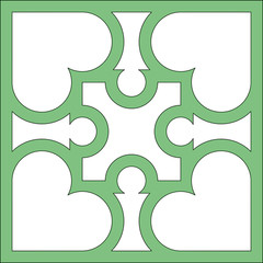 Obraz premium Parterre, garden, 17th century, 156