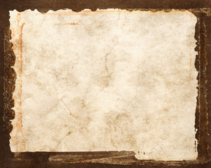 grunge parchment frame