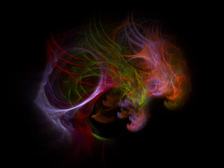 nice infinity of computer rendered visual art fractals - abstract design surrealism background wallpaper