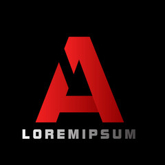 A initial letter logo icon