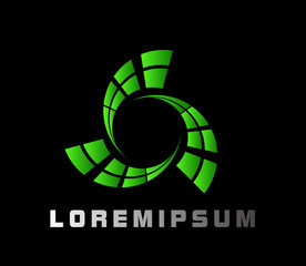 abstract circle logo icon