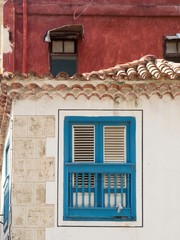 Fototapeta na wymiar window with wooden shutters