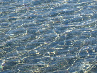 Water reflection texture on a sunny day