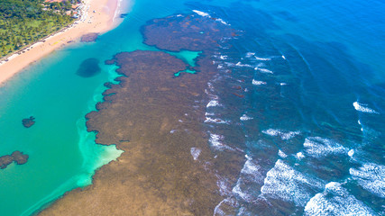 Fototapeta na wymiar Aerial Photography of the sea