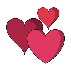 Hearts love cartoons