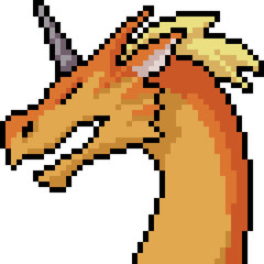 Obraz premium vector pixel art monster head