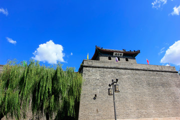 Shanhaiguan ancient city embrasured watchtower, China