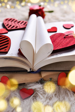 a book of love for Valentines