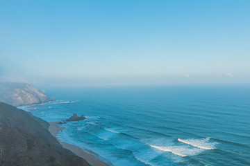 Naklejka na ściany i meble Portugal cliffs on the Atlantic ocean on a summer day
