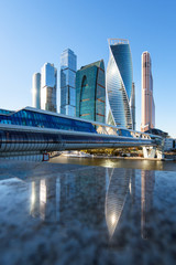 Obraz premium Evening Moscow City