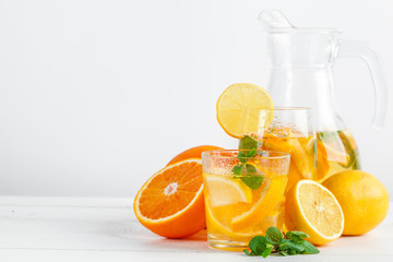 Citrus lemonade,summer drink.