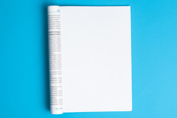 Mock-up magazine or catalog. Blank page.