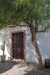 Fototapeta na wymiar Facade of a typical Canarian house
