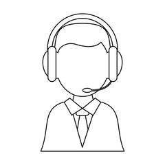 businessman with headset