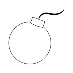 Round bomb symbol