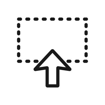 Icon of Mouse Cursor, Mouse Pointer, Mouse Arrow. Editable vector stroke