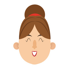 woman smiling face