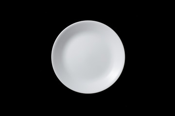 白い皿　皿　真俯瞰