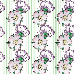 Blumenmuster endlos © Amelie Petzin