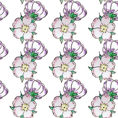 Blumenmuster endlos © Amelie Petzin