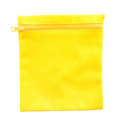 yellow bag on white background