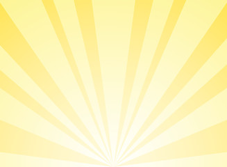 Sunlight abstract background. Bright yellow color burst background. Vector illustration.
