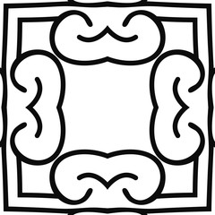 Vector modern geometric tile pattern. Abstract art deco geometrical vintage background