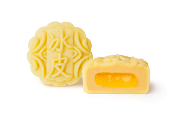 Mango flavored handmade crystal iced cake