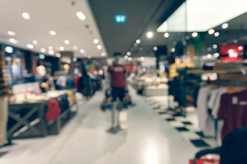 abstract blur luxury shopping mall, retail front store display interior background