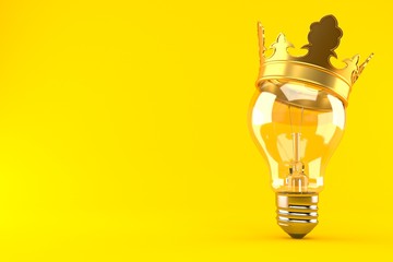 Light bulb with crown