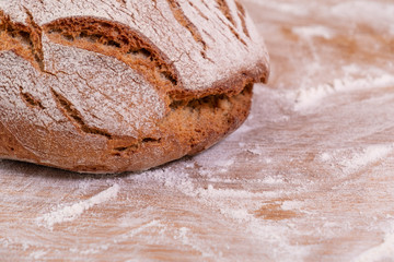 Brot auf Backtisch - Detail
