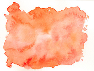 watercolor red stain