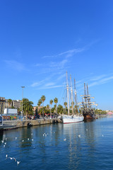 Fototapeta na wymiar Der Yachthafen von Port Vell - Barcelona 