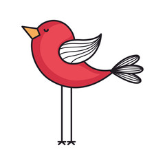 love card with cute bird