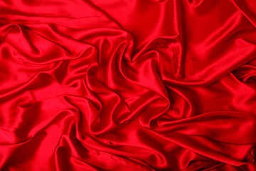 Smooth elegant red silk can use as background