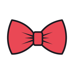 cute bowntie isolated icon