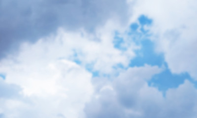 blue sky with cloud , blurred background , layout for the designer