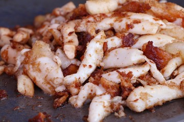 Fried squid at street food