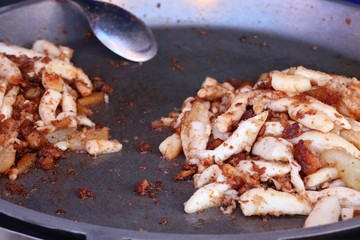 Fried squid at street food