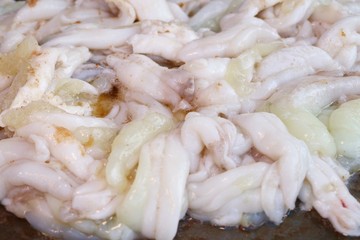 Fried squid at street food