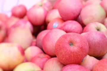 Apples fruit in street food