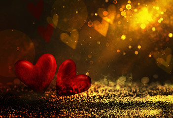 Bokeh shiny abstract background . Valentines background