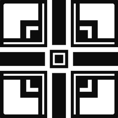 Vector modern geometric tile pattern. Abstract art deco geometrical vintage background