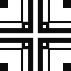 Vector modern geometric tile pattern. Abstract art deco geometrical vintage background
