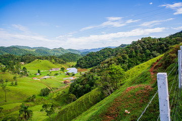 farm in the mountains