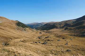 view on transalpina valley