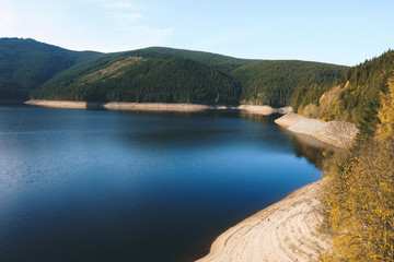 sunny lake landscape
