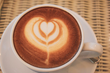 latte art of coffee