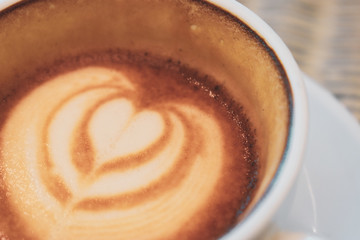 latte art of coffee