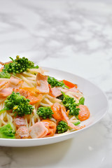 春の味覚　菜の花パスタ